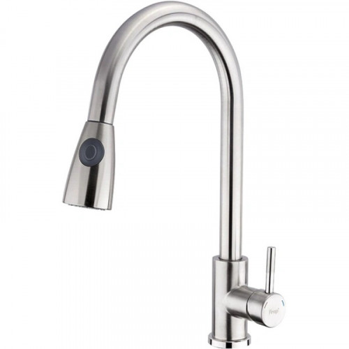 Смеситель с выдвижной лейкой для кухни Frap F60899-1