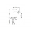 Смеситель для раковины Frap F1052-14 белый/хром