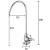 Кран для питьевой воды Frap F1052-9 хром