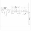 Смеситель для ванны c коротким изливом Bravat Riffle F672106C-01