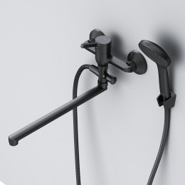 Смеситель для ванны Am.Pm X-Joy F85B90122 черный матовый