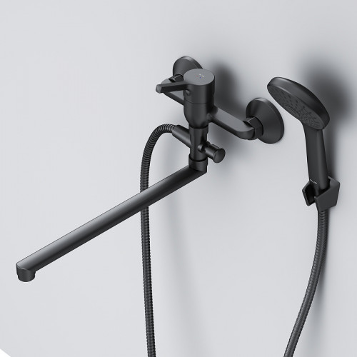 Смеситель для ванны Am.Pm X-Joy F85B90122 черный матовый