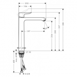 Смеситель для раковины Hansgrohe Metris 31184000 260 mm