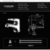 Смеситель для раковины Ledeme L1013 хром