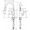 Смеситель для кухни Hansgrohe Talis S New 72813000 200 mm с душем