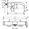 Смеситель для ванны Hansgrohe Vivenis 75420700 белый матовый