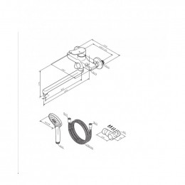Смеситель для ванны Am.Pm X-Joy F85A95000 хром