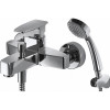 Смеситель для ванны с коротким изливом с аксессуарами Bravat Riffle F672106C-B