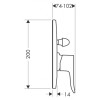Смеситель для ванны и душа Hansgrohe Metris 31484000