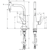 Смеситель для кухни Hansgrohe Talis Select S 72821800 300 mm с выдвижным изливом