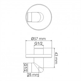 WasserKRAFT A134 Подключение шланга 9062611