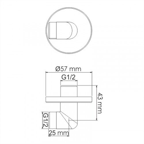 WasserKRAFT A134 Подключение шланга 9062611