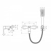 Смеситель для душа Lemark Ursus LM7203BL чёрный