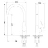 Смеситель Lemark Linara LM0405C для кухни