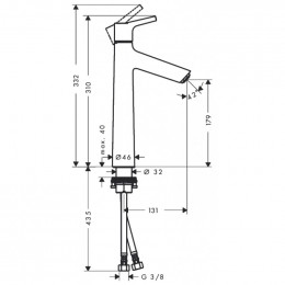 Смеситель Hansgrohe Talis S 190 72032000 для раковины