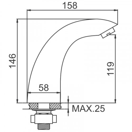 Смеситель для раковины Ledeme L1055-14 хром