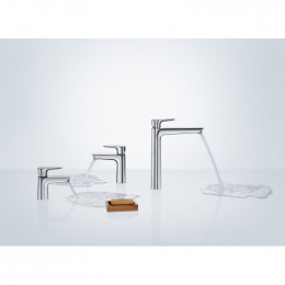 Смеситель Hansgrohe Talis E 71701000 для раковины, со сливным клапаном Push-Open