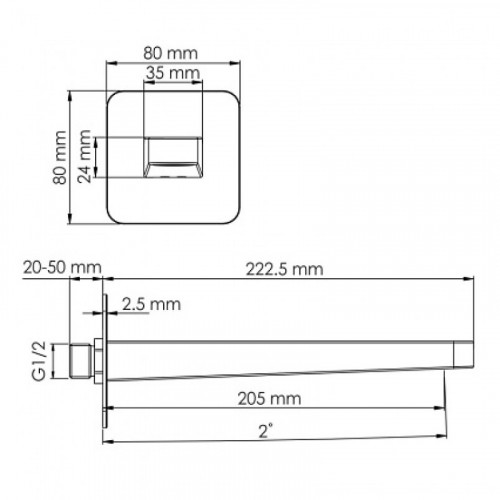 Комплект для ванны WasserKRAFT A7651.303.305.280.197.207 золото