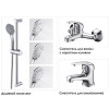 Комплект смесителей для ванной 3 в 1 WasserKRAFT A31011 9061876