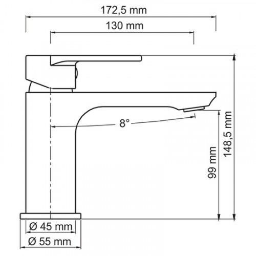 WasserKRAFT Mindel 8503 Смеситель для раковины