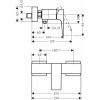 Смеситель Hansgrohe Metropol 32560700 для душа, белый матовый