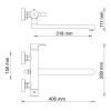 Смеситель для ванны WasserKRAFT Berkel 4802L с длинным изливом