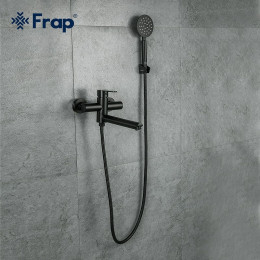 Смеситель для ванны Frap F32801-6 черный матовый