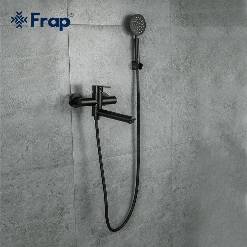 Смеситель для ванны Frap F32801-6 черный матовый