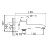 Смеситель для ванны Ledeme L3242 хром
