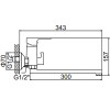 Смеситель для ванны Ledeme L2203W белый/хром
