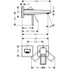 Смеситель Hansgrohe Metropol 165 74525000 для раковины