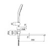 Смеситель для ванны Gappo G2203-8 белый/хром