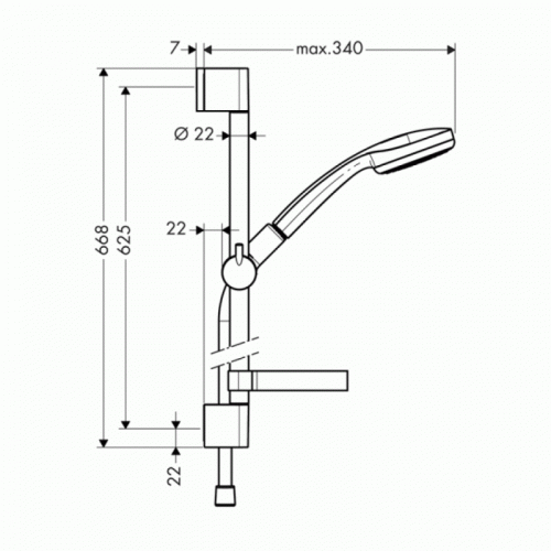 Комплект / Набор смесителей Hansgrohe 3 в 1 Logis 71100000+71400000+27717000