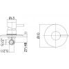 Смеситель для душа Paffoni Light, черный матовый LIG011NO