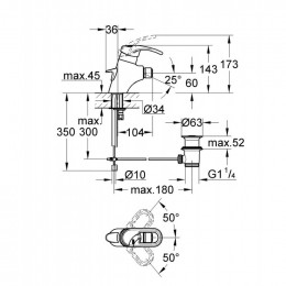 Смеситель для биде Grohe Chiara 33201RR0
