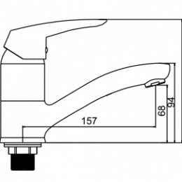 Смеситель для кухни Ledeme L4545-2 хром