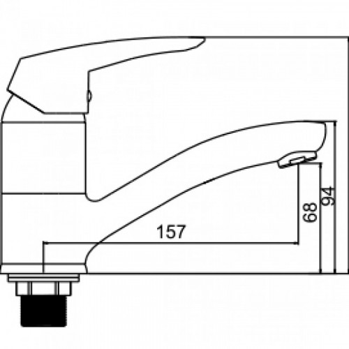 Смеситель для кухни Ledeme L4545-2 хром