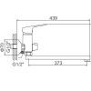 Смеситель для ванны Ledeme L2249 хром