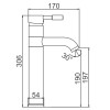 Смеситель для раковины Ledeme L1052-2 хром