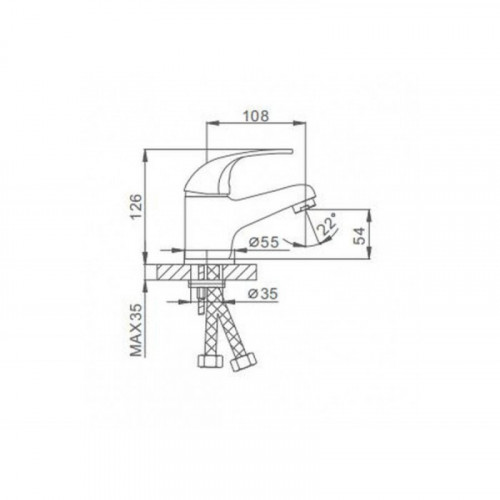 Смеситель для раковины Frap F1002-B хром