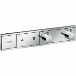 Смеситель для душа Hansgrohe RainSelect 15380000, 2 потребителя, термостатический, хром