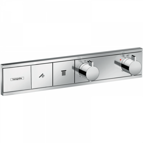 Смеситель для душа Hansgrohe RainSelect 15380000, 2 потребителя, термостатический, хром