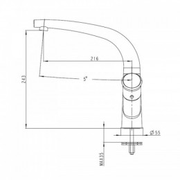 Смеситель для кухни Kaiser Calla 71044 хром
