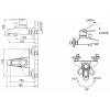 Смеситель для ванны c коротким изливом Bravat Loop F6124182CP-01-RUS
