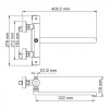 Термостатический смеситель для ванны с длинным изливом  WasserKRAFT Berkel 4822L Thermo  9061978