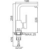 Смеситель для кухни Ledeme L4030-2 хром