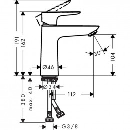Смеситель Hansgrohe Talis 71712670 для раковины