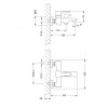 Смеситель для ванны Lemark Evita LM0514C хром