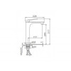 Смеситель для раковины Frap F1052-54 белый/хром