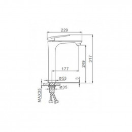 Смеситель для раковины Frap F1052-54 белый/хром